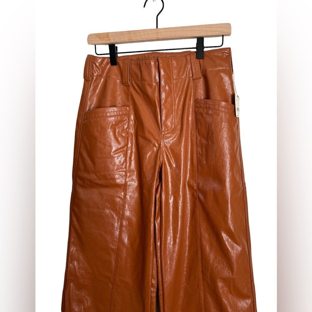 NWT Free People Straight Leather Pants - Picture 5 of 7